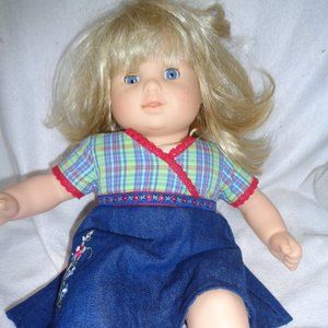 Bitty Baby Doll Plaid and Denim Dress